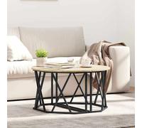 vidaXL Coffee Table Old Wood 80 x 80 x 42 cm Engineered Wood and Steel, Brown