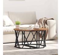 vidaXL Coffee Table Old Wood 80 x 80 x 42 cm Engineered Wood and Steel, Brown