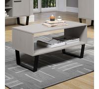 Core Products Texas Open Coffee Table Antique Grey Wash Waxed Pine, Grey