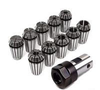 Industrial Collet Kit Range with Motor Shaft Extension Rod Holder, Chuck for Drill Keyless Bit Chuck Shank Rotary Tool Change Kit Compatible with 8mm Motor Shaft for CNC Lathe Work