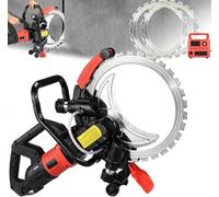 Industrial Concrete Cutting Saw 16 Inch 110V Electric with Water Fed System, 11.4" Deep Wall Chaser for Brick, Stone & Porcelain, Dust-Free Operation (9500W + 2 Saw Blades)