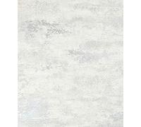 Industrial Concrete Stone Wallpaper Metallic White Silver Textured Vinyl