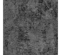 Industrial Concrete Textured Vinyl Wallpaper Black