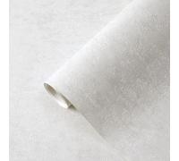 Industrial Concrete Wallpaper - Soft White Cement with Subtle Metallic Glitter Textured Wallpaper Feature Retro Decorative Luxury Wall Paper Roll for Living Room, Hallway, Bedroom