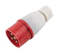 Industrial Connector Concealed Socket Three-Phase 3-core 4P5 Hole 16A32A Waterproof Aviation Male and Female(114open-mountedsocket4-core16A)