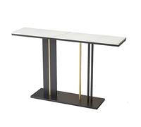 Industrial Console Table with Storage Shelves, Sturdy Metal Frame for Entryway, Living Room, Hallway Organization