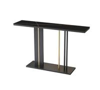 Industrial Console Table with Storage Shelves, Sturdy Metal Frame for Entryway, Living Room, Hallway Organization
