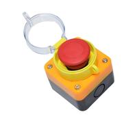 Industrial Control Emergencies Stop Button Switches with Waterproof Box & Protective Cover Suitable for Machine Tools Crisis Stop Button