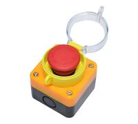 Industrial Control Emergencies Stop Button Switches with Waterproof Box & Protective Cover Suitable for Machine Tools Crisis Stop Button