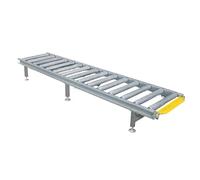 Industrial Conveyor Belt Lightweight NonPowered Galvanized Steel Roller Slides Multifunctional Discharge Chute for Factories Pulleys (4pcs150x)