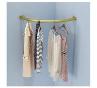 Industrial Corner Clothes Rack - Wall-Mounted Iron Hanging Rail 120x120 cm Space-Saving Organizer for Office & Bedroom Stylish Pipe Design Maximize Storage Efficiency Durable & Versatile Des
