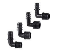 Industrial Courtyard Garden Hose Fittings Barbed 1/2" 3/4" External Thread, with DN16 DN20 Garden Elbow Connector 10 Pieces of Self-Brewed Garden Irrigation Hose Fittings (Color : 3I4 to DN16)