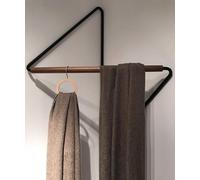 Industrial Design Coat Hooks for Corners, Metal and Wooden Clothing Organizer, Wall Hanger Ceiling Hanger, Around The Corner Hanger