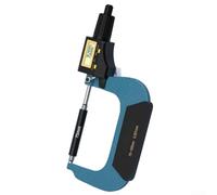 Industrial Digital Micrometer 0-25mm for Mold Making | Robust metal construction, rust resistant, for durable for workshops, black finish, long life(75-100 MM)
