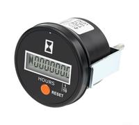 Industrial Digital Timer 6-36V AC/DC Wide Voltage Range | Wide voltage 6-36V AC/DC, precise quartz movement, 6-digit LCD display, up to 999999.9 hours
