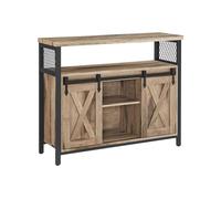 Industrial Dining Sideboard, Natural + Black