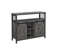 Industrial Dining Sideboard, Stone Grey and Ink Black