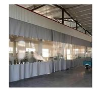 Industrial Divider Curtains, Heavy Duty Vinyl Barrier with Clear Window Panels, Wind & Snow Shield for Garage, Porch, Work Areas