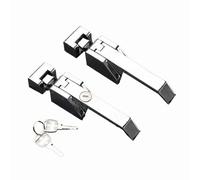 Industrial Door Closer with Precision-Cast Zinc Alloy Handle, Vacuum-Tight Seal for Cold Storage Freezers, Silver Chrome Finish