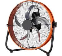 Industrial Drum Fan, High Velocity Floor Fan, 250W Heavy Duty Metal Air | 130° tilt and four speed settings for targeted airflow in warehouses and workshops