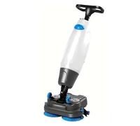 Industrial Electric Floor Scrubber, 3-in-1 Washer and Dryer with 17-Inch Width, Dual Tank System, Cordless Floor Cleaner for Tile, Concrete, Wood, Ideal for Office, Hotel, Warehouse(White)