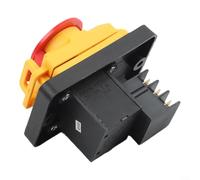 Industrial Electromagnetic Pushbutton Switch 220V 6-Pin IP54 Waterproof for KJD22 Lathe Machine Tools Power On Off Control