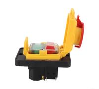 Industrial Electromagnetic Pushbutton Switch for KJD18 7 Pins 400V 50Hz Power Switch with Stop Function and IP54 Waterproof Protection for Lathe and Cutting Machines