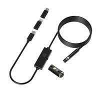 Industrial Endoscope 3in1 Micro USB Type-C Single Dual Camera Waterproof Pipe Inspection Borescope(1m,Dual Rigid 8MM)