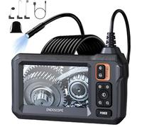Industrial Endoscope, 4.3" LCD Digital Borescope 1080P Inspection Endoscope with Lights, IP67 Waterproof Inspection Endoscope Camera, Sewer Borescope with 16.5ft Flexible Snake Cable