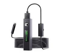 Industrial Endoscope Camera 8mm Lens HD USB-C WIFI Wireless Inspection Borescope Waterproof 6/8 LED For Cell Phones Clearer Images Accurate Inspections(10m,1200P Soft Cable)