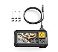 Industrial Endoscope Double Lens Borescope With 8 LEDs 4.3in Screen Camera Inspection Camera Rechargeable Technical Education Endoscope