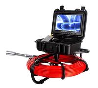 Industrial Endoscope Inspection Camera with 9' HD Screen, 23mm Stainless Steel Probe, 30m Cable for Duct, Drain Pipe, Sewer Line and Plumbing