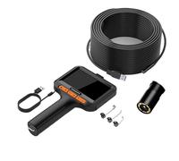 Industrial Endoscope Single Dual Lens 4.3'' IPS Screen 8MM Automotive Endoscopy Inspection Borescope Plumbing Camera With 8 LEDs(20m,Single Camera)