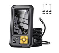 Industrial Endoscope Type-C Rechargeable Double Lens Borescope Inspection Camera With 4.3in Screen 8 LEDs LED Light Borescope