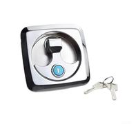 Industrial Equipment Lock Zinc Alloy Compression Latch for Control Boxes - Silver Finish 10x10mm Cut-Out Heavy Duty Panel Lock