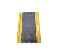 Industrial Ergonomic Standing Floor Mat Anti Fatigue Mat for Leg & Back Pain Relief Waterproof & Non Slip Work Pads Standing Support (Black 60x45cm)