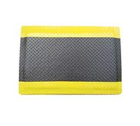 Industrial Ergonomic Standing Floor Mat Anti Fatigue Mat for Leg & Back Pain Relief Waterproof & Non Slip Work Pads Standing Support (Black 60x45cm)