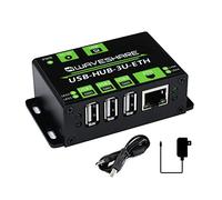 Industrial ETH USB HUB 3xUSB Ports Compatible with USB 2.0/1.1 1xEthernet RJ45 Port 10/100M Adaptive, Multiple Protection Circuits Multiple OS Support, Plug & Play