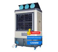 Industrial Evaporative Air Cooler, Portable with Remote Control and 18-Hour Timer, 80L Tank, 750000m³/H Airflow, 30-70m²