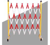 Industrial Expandable Metal Barricade, Expandable Barrier Barricade Retractable Traffic Barricade, Folding Portable Scissor for Outdoor Road Garage Construction, Space Saving Expandable Meta