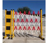 Industrial Expandable Metal Barricade, Expandable Security Gate Expandable Barricade Retractable Barricade Folding Mobile Safety Barricade Retractable Safety Traffic for Playground Park Hote