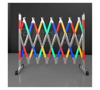 Industrial Expandable Metal Barricade, Mobile Folding Road Barrier Gate Stainless Steel Retractable Traffic Fence Quickly Block Scissor Gate For Workshops, Schools, Construction Warnings(1.5x2m)