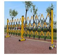Industrial Expandable Metal Barricade With Casters, Mobile Safety Barrier