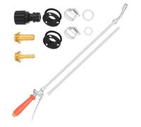 Industrial Expandable Water Sprayed Tool 12 to 29Inch Adjustable Metal Body for Effective Patios and Vehicle Maintenance Antislip Grip Garden Hose Attachment
