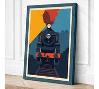 Industrial Express Vintage Canvas Wall Art Print 24x16 Inch (61 x 41 cm)