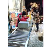 Industrial Factory Conveyor Rollers Belt, Heavy Duty Gravity Conveyor Long 20 18 16 14 12 10 8 6 4 2 Feet, Adjustable Connectors and Height Stand(W 16 in/40cm,9ft/274cm)