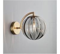 Industrial Farmhouse Mid Century Wall Light Post Modern Glass Sconce Round Bathroom Mounted Lamp, Luxury