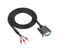 Industrial Female DB9s 9 Pin Serials Cable for RS232 Communication 3 Cores Signals Transmission