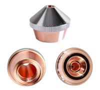 Industrial Fiber Laser Copper Nozzle M14 28mm x 22mm Single Double Layer 0.8-5.0mm Aperture Metal Cutting Spare Part Single 0.8mm
