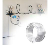 Industrial Flexible Air Compressor Pipe Hose, Portable Atmosphere Compressor Hose Line, High Pressure Air Tubing for Construction/Renovation/Factory/Workshop(B-L/OD x ID,20M x 14x10mm)
